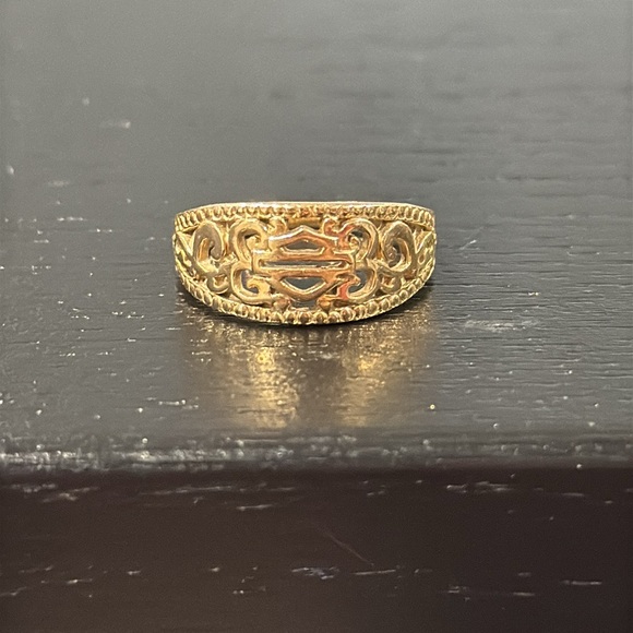 Harley-Davidson Vintage 10K Gold Ring - Size 7 - Picture 7 of 9